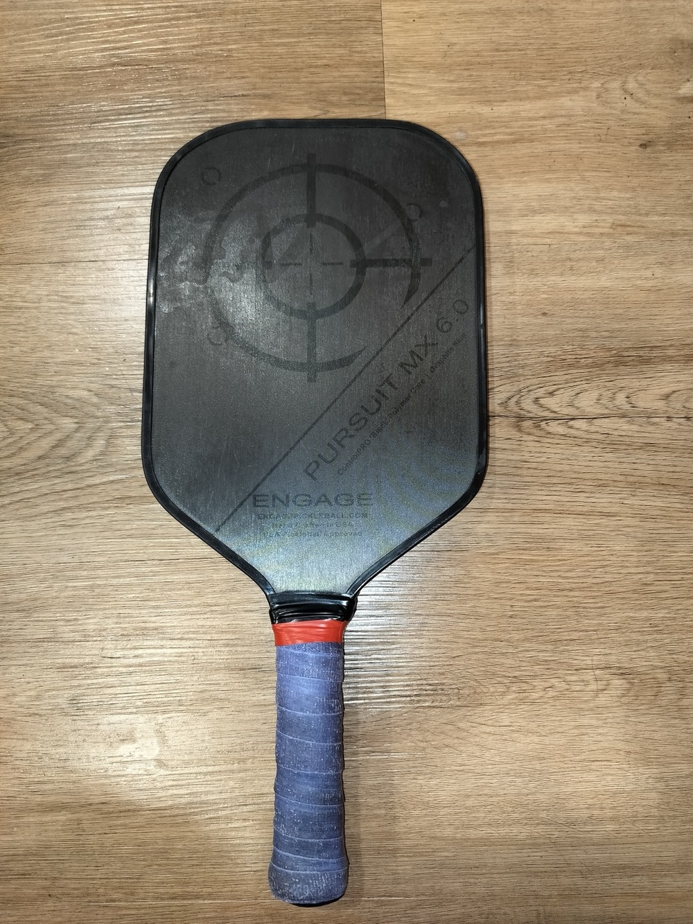 Engage Pursuit MX 6.0 Pickleball Paddle Graphite Core Black